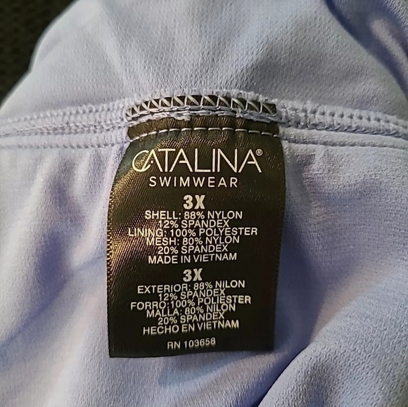 Catalina Swimsuit 3X Tankini Bathing Suit Two Piece Multicolor Floral - Picture 9 of 9